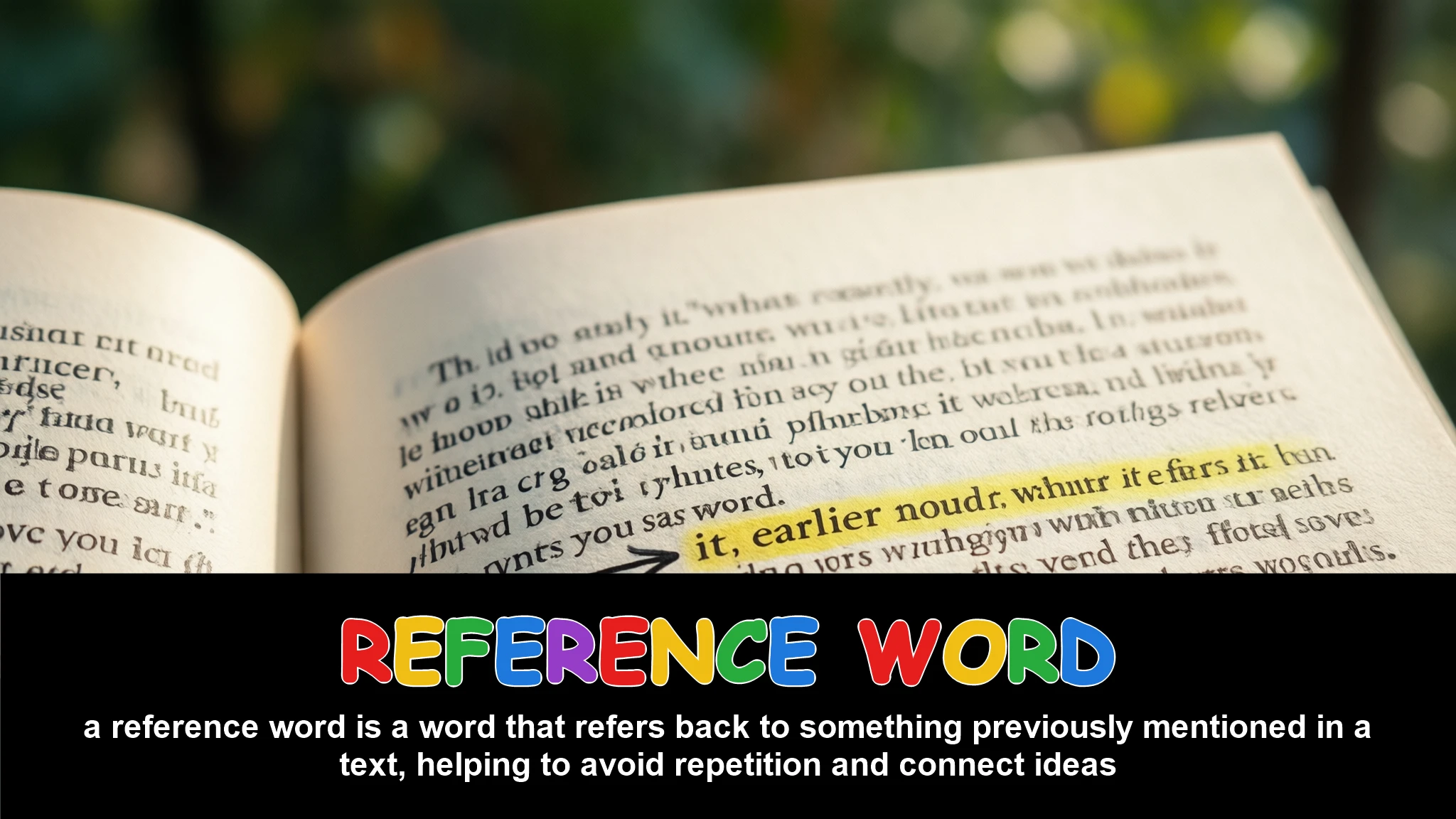 English Illustration for reference word